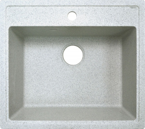 Кухонная мойка Azario Litos 57х50.5х20 искусственный мрамор, цвет Светло-серый (CS00078328)