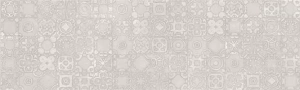 Настенная плитка Sina Tile 9820 Evan Light Grey Decorate 100x30 серая полированная под камень