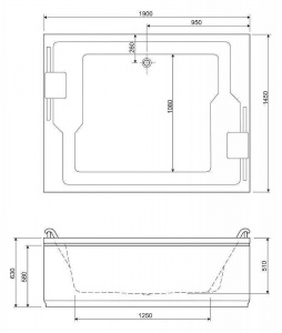 Торцевая панель для ванны Cezares PLANE_DUO-145-SP-R Белая