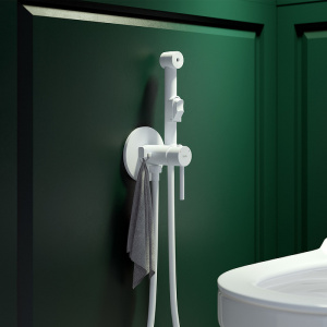 Гигиенический душ со смесителем Iddis Axes 003WTR0i08 Белый матовый