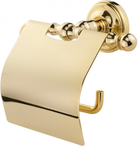 Держатель туалетной бумаги Migliore Mirella 17311 с крышкой Золото