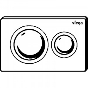 Клавиша смыва Viega Prevista Visign for Style 8610.1 773793 Белая матовая