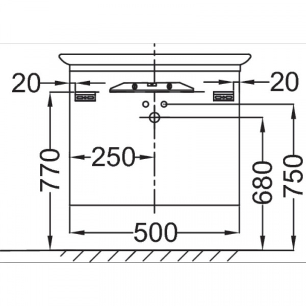 Тумба белый глянец 50 см Jacob Delafon Presquile EB1102-G1C