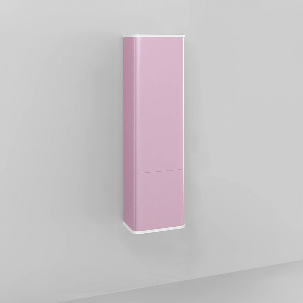 Шкаф пенал Jorno Pastel 35 Pas.04.125/P/PI подвесной Розовой иней