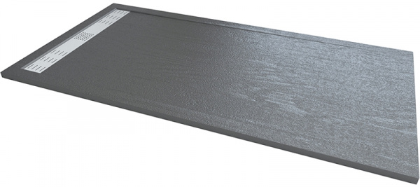 Душевой поддон из искусственного камня RGW STM-108G 80x100x2,5 Серый