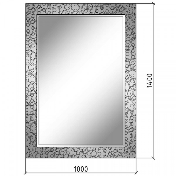 Зеркало Boheme Armadi Art NeoArt Rose 100 540 Серебро