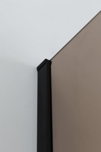 Душевая дверь Cezares Slider 100 SLIDER-B-1-90/100-BR-NERO профиль Черный матовый стекло бронзовое