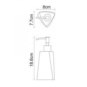 Дозатор для жидкого мыла WasserKRAFT Ohre K-37799 Бежевый матовый
