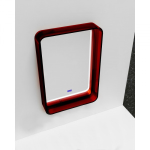 Зеркало 55х80 см красный Abber Kristall AT6701Rubin
