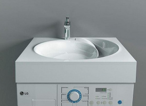 Раковина Stella Polar Киото 60 SP-00000796 на стиральную машину Белая