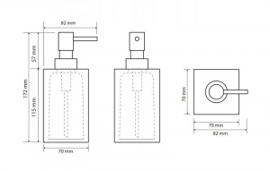 Дозатор для жидкого мыла Bemeta Vista 120109016-101 Бежевый