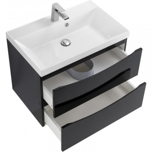 Тумба Nero Lucido 69,6 см BelBagno Marino MARINO-700-2C-SO-NL-P