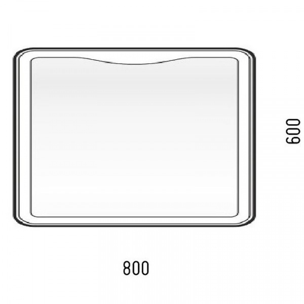 Зеркало Corozo Орли 80 SD-00000920 с подсветкой с сенсорным выключателем