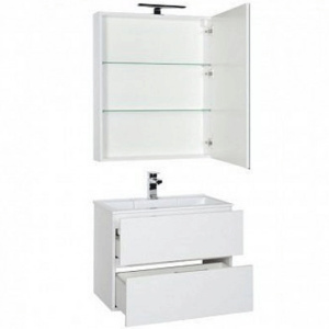 Комплект мебели для ванной Aquanet Алвита 70 184620 подвесной Белый