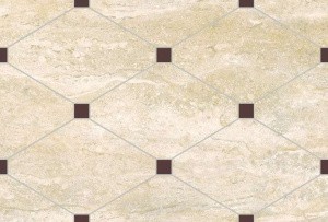 Настенная плитка Eurotile Ceramica 9 RY 0054 TG Rayana 27x40 бежевая глянцевая под камень / геометрию
