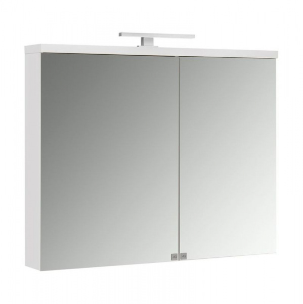 Зеркальный шкаф Акватон Брук 100 1A200702BC010 с подсветкой Белый
