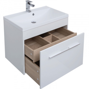 Комплект мебели для ванной Aquanet Августа 75 225246 подвесной Белый
