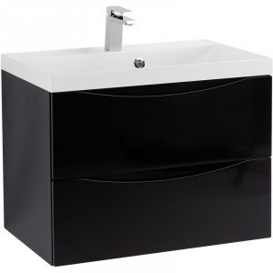 Тумба Nero Lucido 69,6 см BelBagno Marino MARINO-700-2C-SO-NL-P