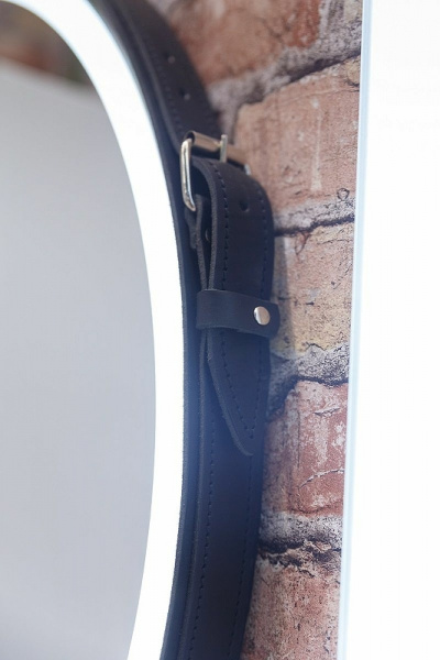 Зеркало Art&Max Milan AM-Mil-1000-DS-F-Nero с подсветкой с сенсорным выключателем Черное