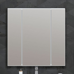 Зеркальный шкаф Opadiris Арабеско 80 00-00005351 Белый глянцевый