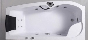 Акриловая ванна со шторкой и душевой системой Orans 170х85 L 9501l00 с гидромассажем