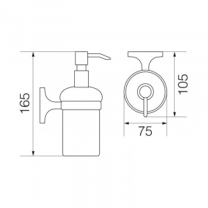 Дозатор жидкого мыла Veragio Oscar OSC-5270.CR Хром
