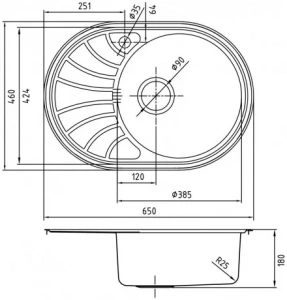 Кухонная мойка шелк IDDIS Suno SUN65SRI77