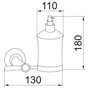 Дозатор для жидкого мыла Boheme Puro 10712 Хром