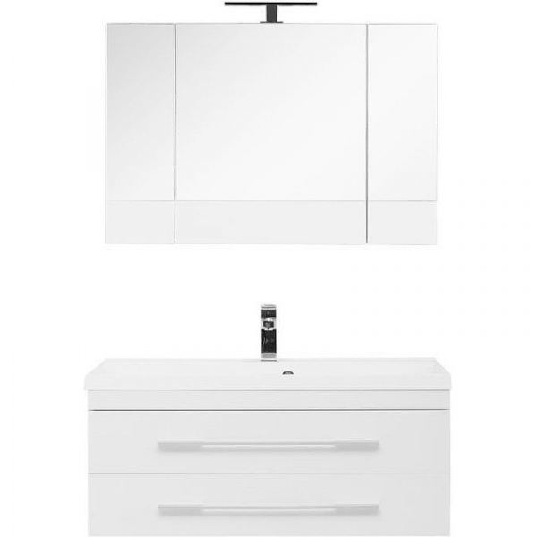 Комплект мебели для ванной Aquanet Нота 100 287696 подвесной Белый