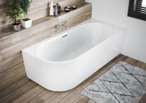 Акриловая ванна Riho Desire Velvet White 184x84 L B088001105 (BD0610500000000) без гидромассажа