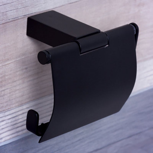 Держатель туалетной бумаги Bemeta Nero 135012010 13 x 9 x 9.5 см с крышкой, черный