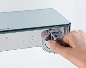 Смеситель для ванны Hansgrohe Ecostat Select 13151400 с термостатом Хром Белый