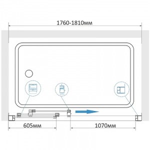 Шторка на ванну RGW Screens SC-41 180x150 04114118-11 профиль Хром стекло прозрачное