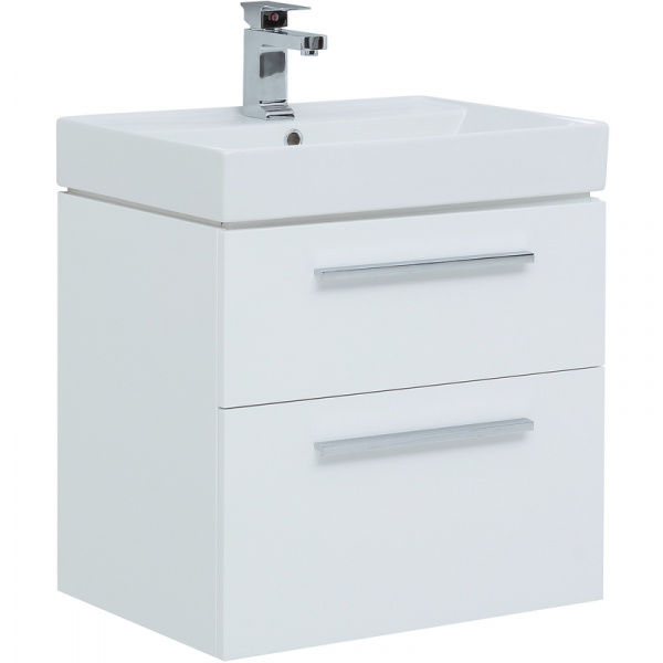 Комплект мебели для ванной Aquanet Nova 60 246279 подвесной Белый глянец