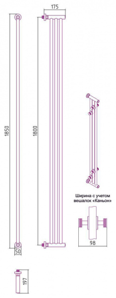 ДР "Хорда ПП" 1800х195 (Матовое ЗОЛОТО)