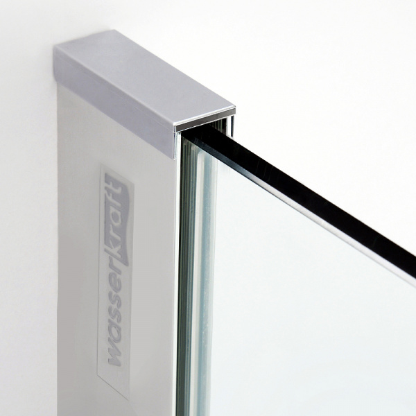 Душевая дверь WasserKRAFT Aller 120 R 10H05RWHITE профиль Хром стекло прозрачное