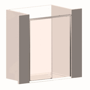 Душевая дверь Vincea Garda 150 VDS-1G150CL профиль Хром стекло прозрачное