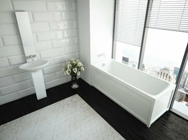 Акриловая ванна Aquatek Eco-friendly Мия 140x70 MIY140-0000001 без панелей, каркаса и слив-перелива