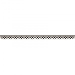 Желоб BERGES водосток C1 Brise 400, матовый хром, S-сифон D50/105 H50 вертикальный