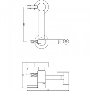 Гигиенический душ со смесителем Esko SMH02 Хром