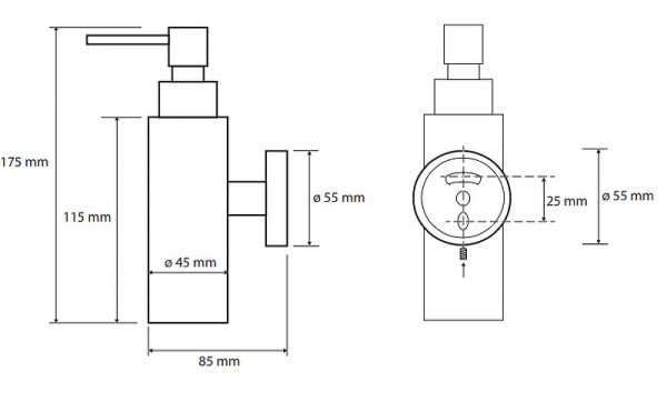 Дозатор для жидкого мыла Bemeta Omega 104109012 Хром