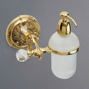 Дозатор для жидкого мыла Art&Max Barocco Crystal AM-1788-Do-Ant-C Античное золото