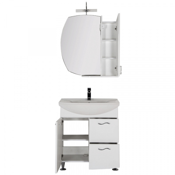 Комплект мебели для ванной Aquanet Моника 75 187566 Белый