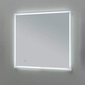 Зеркало Aquanet Оптима 80 288965 с подсветкой Белое матовое с сенсорным выключателем