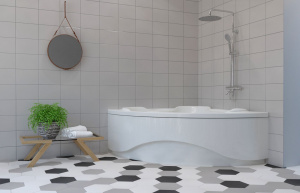 Акриловая ванна Lavinia Boho Elegant 37050150, усиленный армированный корпус ванны, 150x150 см