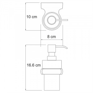 Дозатор для жидкого мыла WasserKRAFT Berkel K-6899 Хром