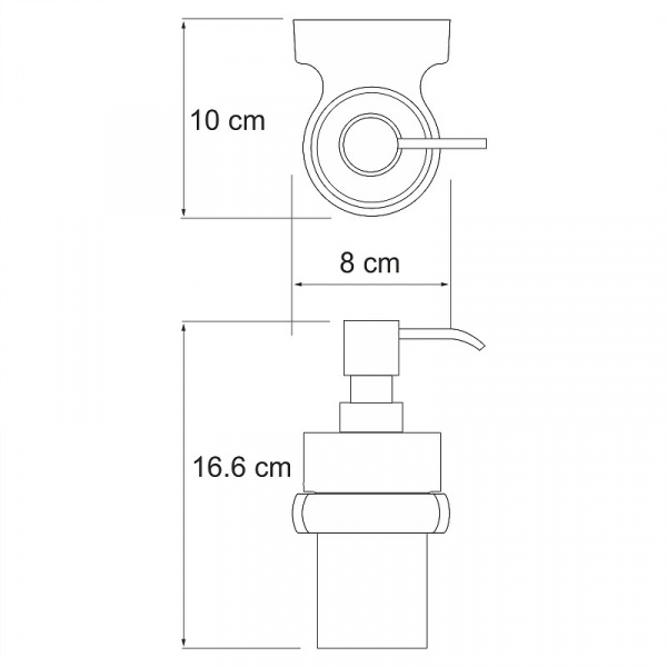 Дозатор для жидкого мыла WasserKRAFT Berkel K-6899 Хром