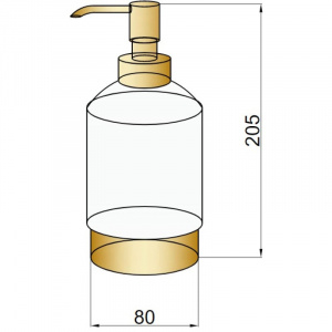 Дозатор для жидкого мыла Boheme 10223 Хром