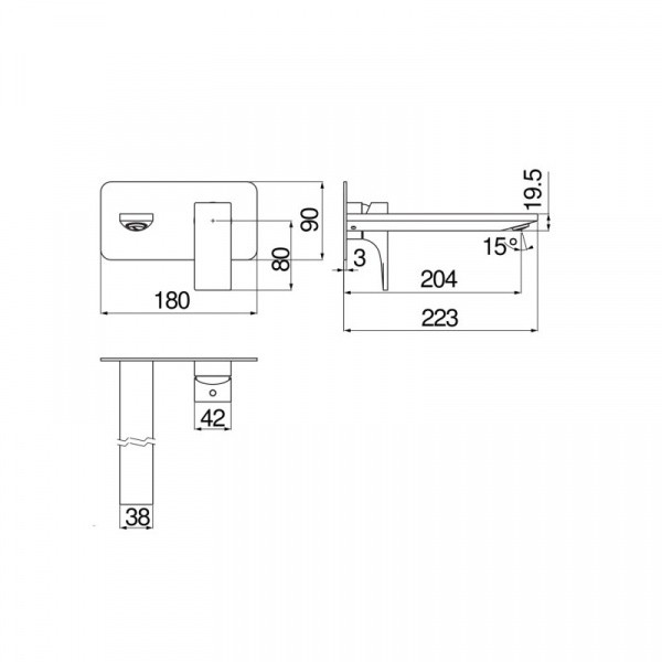 Смеситель для раковины Nobili Seven SE124198/1BM