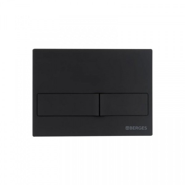 Комплект BERGES для монтажа  подвесного унитаза: инсталляция NOVUM525, кнопка L5 SoftTouch черная, унитаз EGO XL 54 см, сиденье дюропласт Toma SO, микролифт, быстросъем